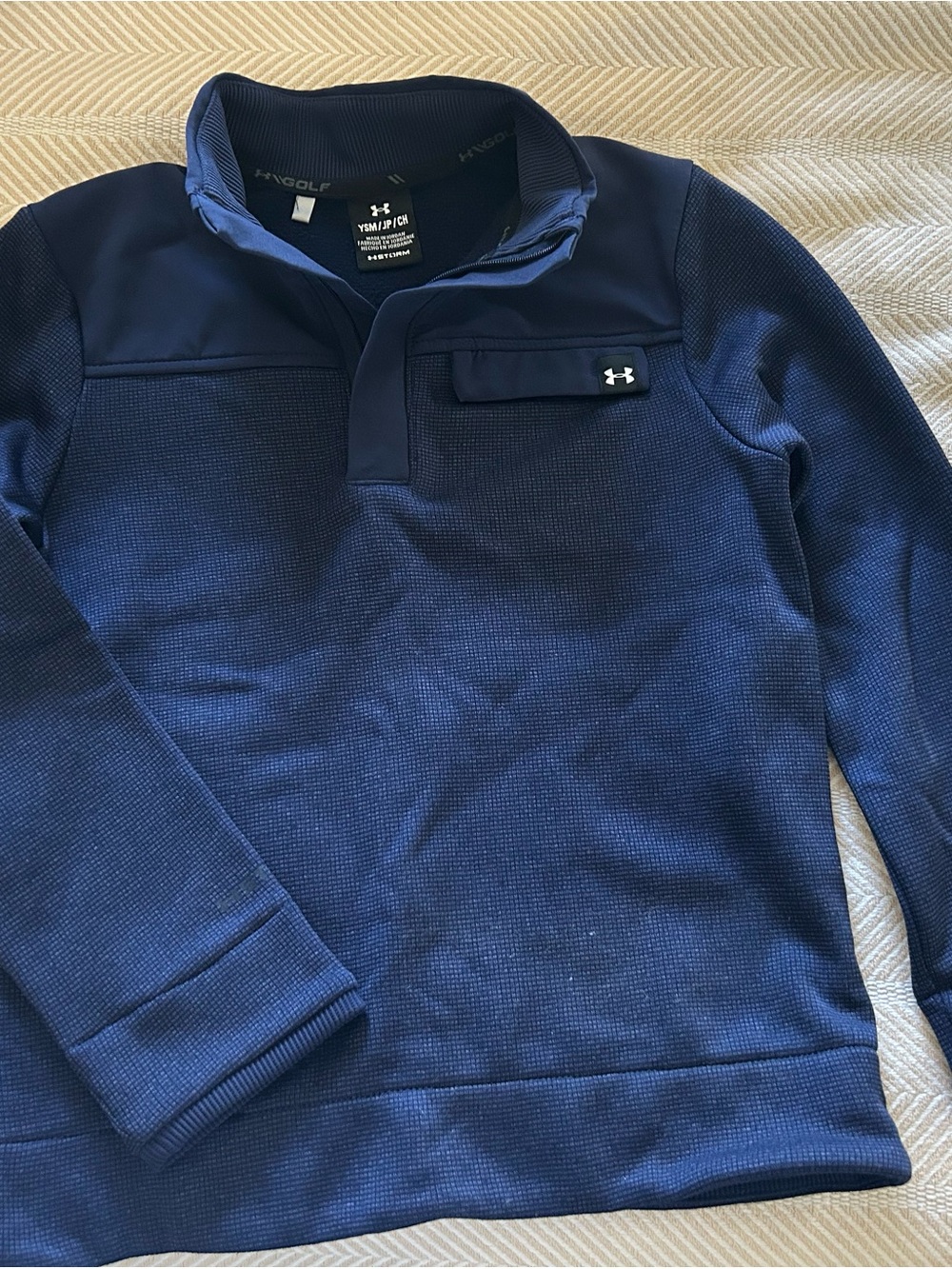 Under Armour Navy Blue Half-Zip Performance Pullover